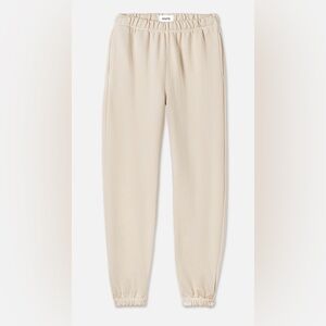 NEW MATE The Label Fleece Relaxed Pocket Sweatpant – Bone – Size S